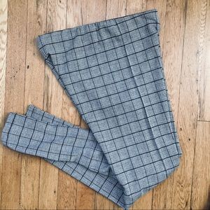 Zara Basic Collection Plaid Elastic Waist Pants